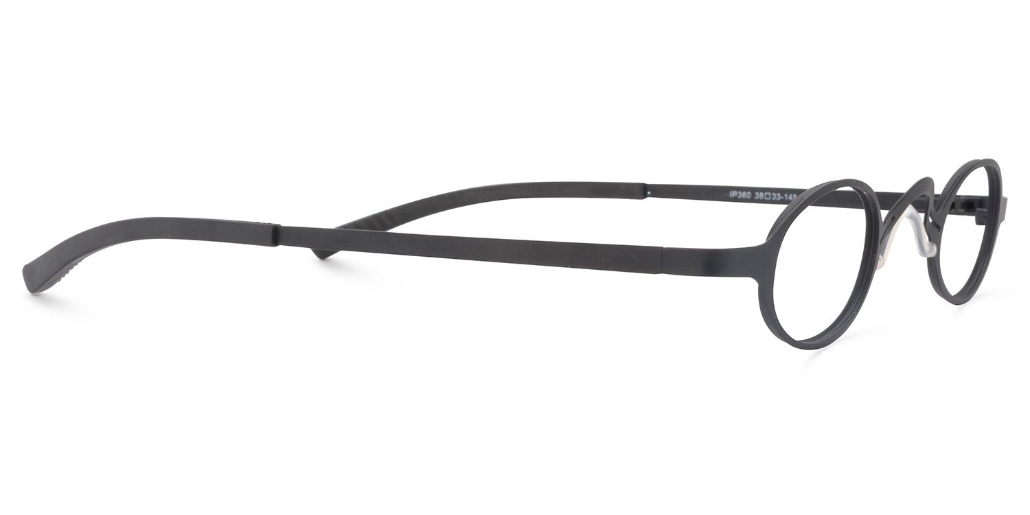 Oval Black Glasses | Zeelool Glasses4