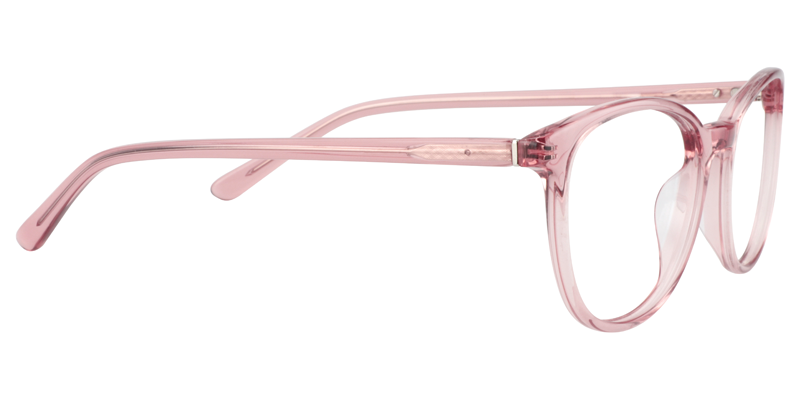 Rectangle Pink Glasses | Zeelool Eyeglasses4