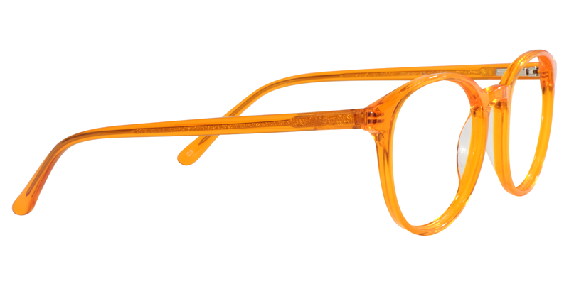 Oval Orange Glasses| Zeelool Eyeglasses4