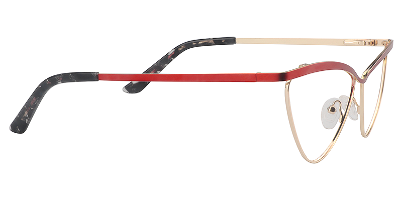 Red Cateye Glasses | Zeelool Eyeglass Frames5