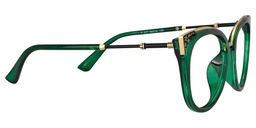 Dalton Cat Eye Dark Green Glasses4