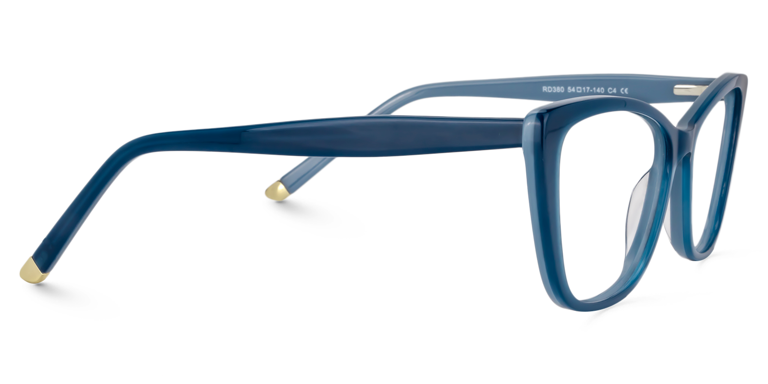 Cat Eye Blue Glasses | Zeelool Glasses4