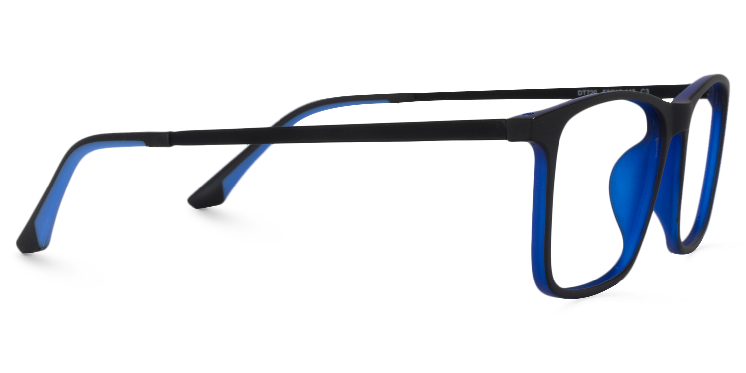 Rectangle Black Glasses | Zeelool Glasses4