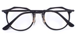 Jacqueline Geometric Black Glasses5