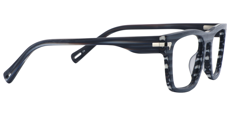 Rectangle Dark Blue Glasses4