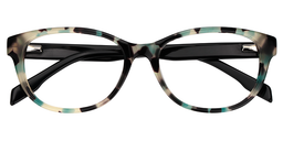 Quentin Oval Green Floral Glasses1