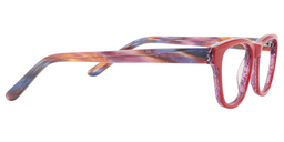 Sabina Rectangle Red Glasses4