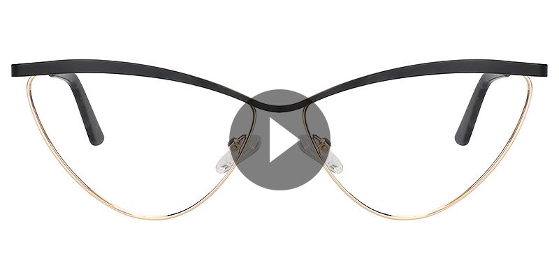 Black Cateye Glasses | Zeelool Eyeglass Frames0