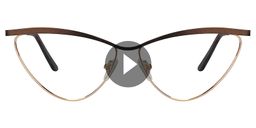 Hedy Cateye Brown Glasses0