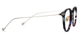 Maruchy Round Blue-Floral Glasses2