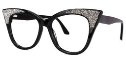 Yarisbeth Cateye Black Glasses1