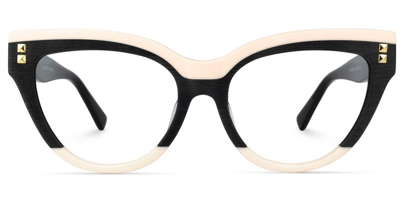 Cascata Cateye Black Glasses ( Brushed-Finish)