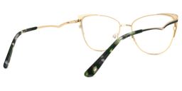 Jannette Cateye Green Glasses3