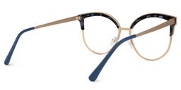 Laureano Browline Blue-Tortoise Glasses3