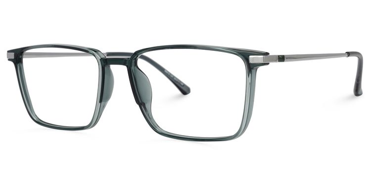 Cardona Square Green Glasses