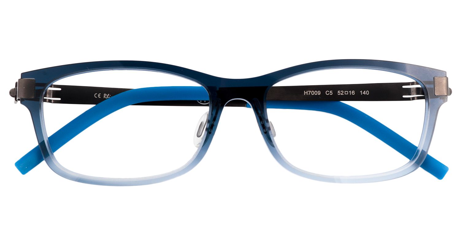 Rectangle Blue Glasses | Zeelool Glasses1