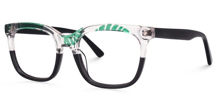 Kriss Square Black Glasses