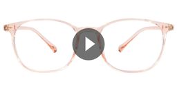 Aries Square Pink Glasses0