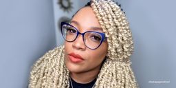 Eileen Cateye Blue Glasses1