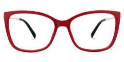 Schirack Cateye Red Glasses0