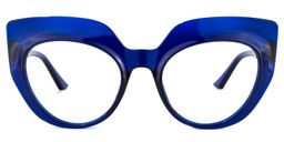 Depp Cateye Dark-Blue Glasses0