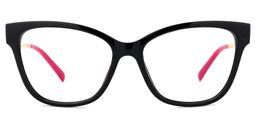 Stevens Cateye Black Glasses0