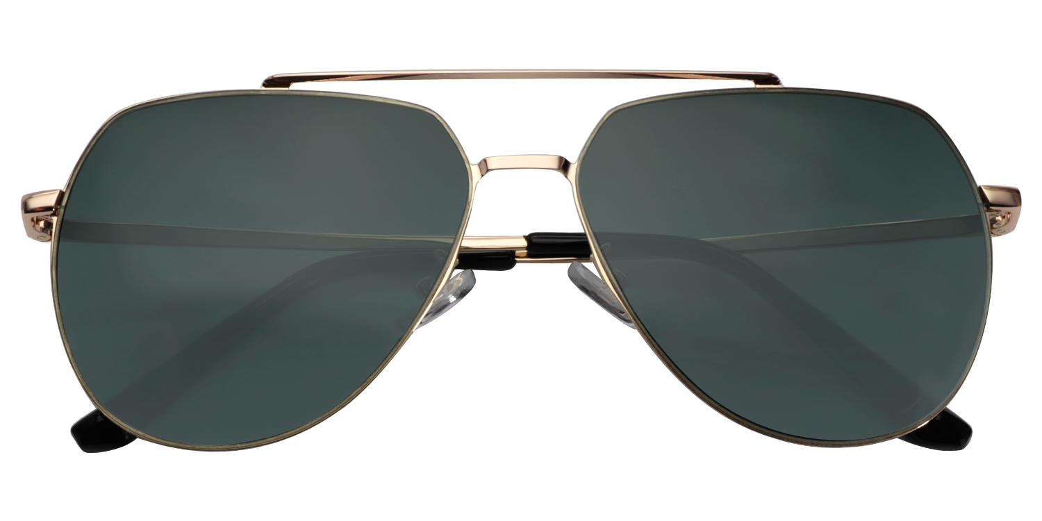 Geometric Gold Sunglasses | Zeelool Sunglasses1