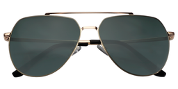 Sylvia Geometric Gold Sunglasses1