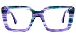 Beky Sqaure Purple Glasses0