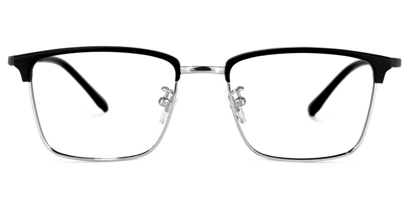 Suella Square Black-Silver Glasses