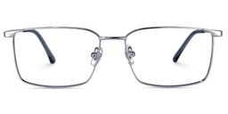 Tyrone Rectangle Silver Glasses0