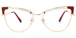 Dieppa Cateye Red Glasses0