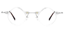 Malaj Geometric Clear Glasses0
