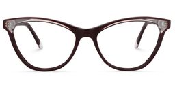 Eaton Cateye Dark-Brown Glasses0