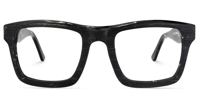 Riley Rectangle Black Glasses