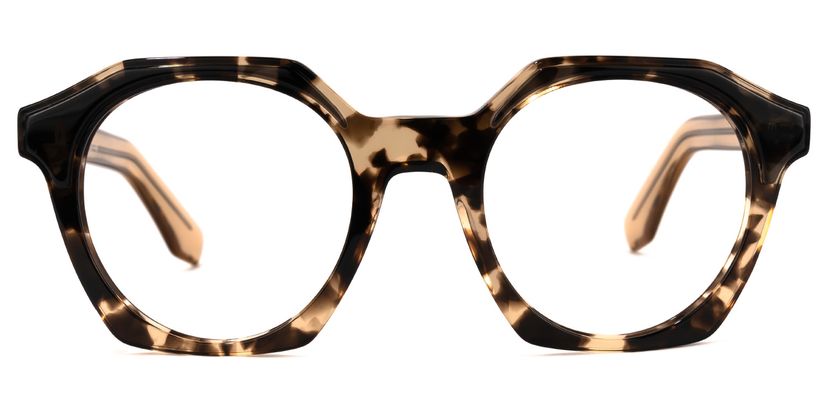 Occeus Geometric Light-Tortoise Glasses