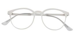 Bancroft Round White Glasses1