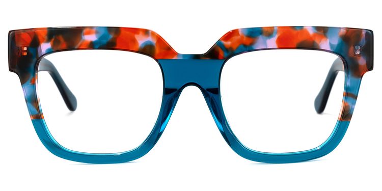 Carolann Square Blue Glasses