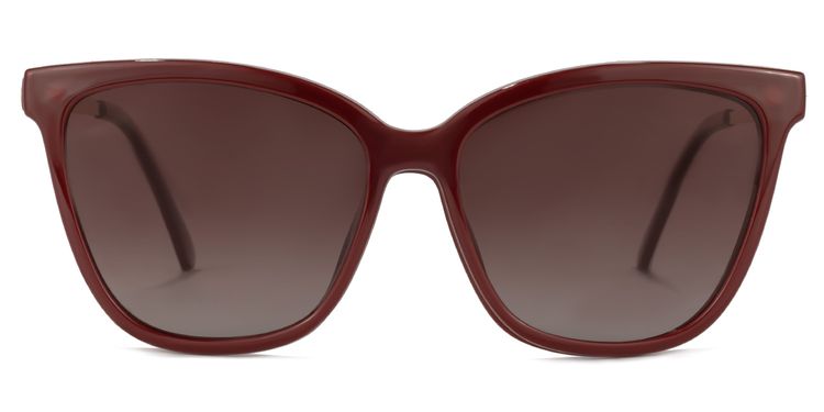 Tranika Cateye Dark-Red Glasses