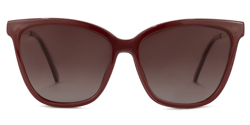 Tranika Cateye Dark-Red Glasses