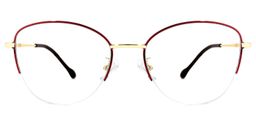 Jesenia Geometric Red Glasses0