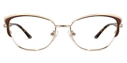 Hodge Cateye Brown Glasses0