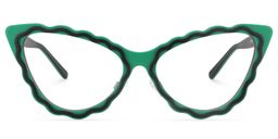 Farley Cateye Green Glasses0