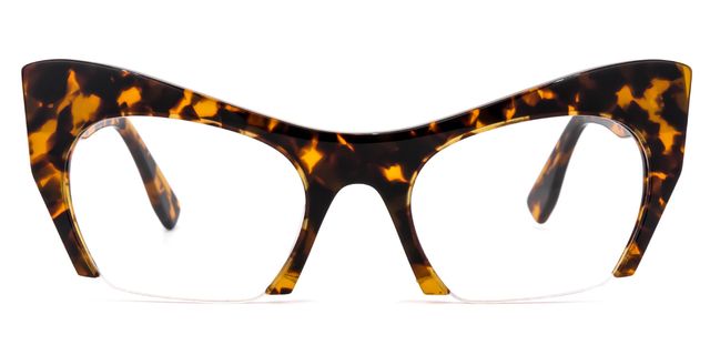 Kyle Cat Eye Yellow Tortoise Glasses