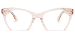 Christine Cat Eye Orange Glasses0