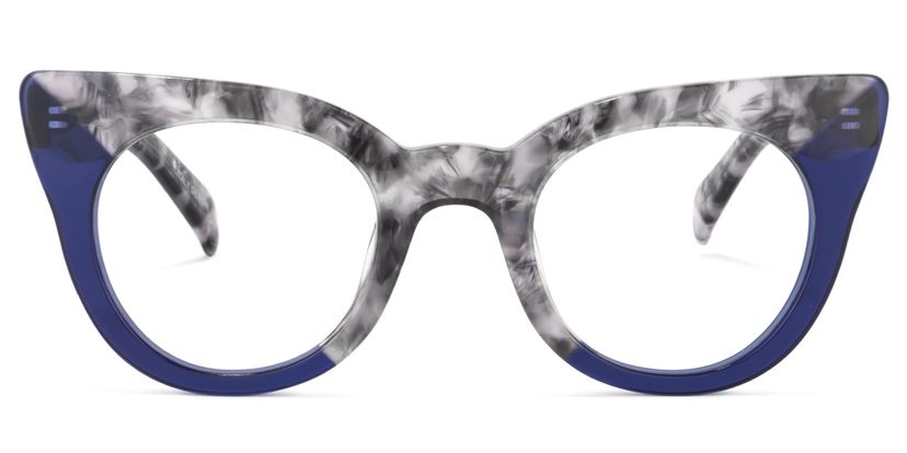 Godwin Cateye Blue Glasses