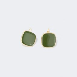 Stylish Square Green Earrings1