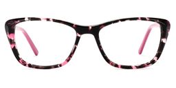 Fleming Rectangle Pink-Floral Glasses0