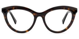 Fairy Cateye Tortoise Glasses0