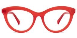 Fairy Cateye Red Glasses0